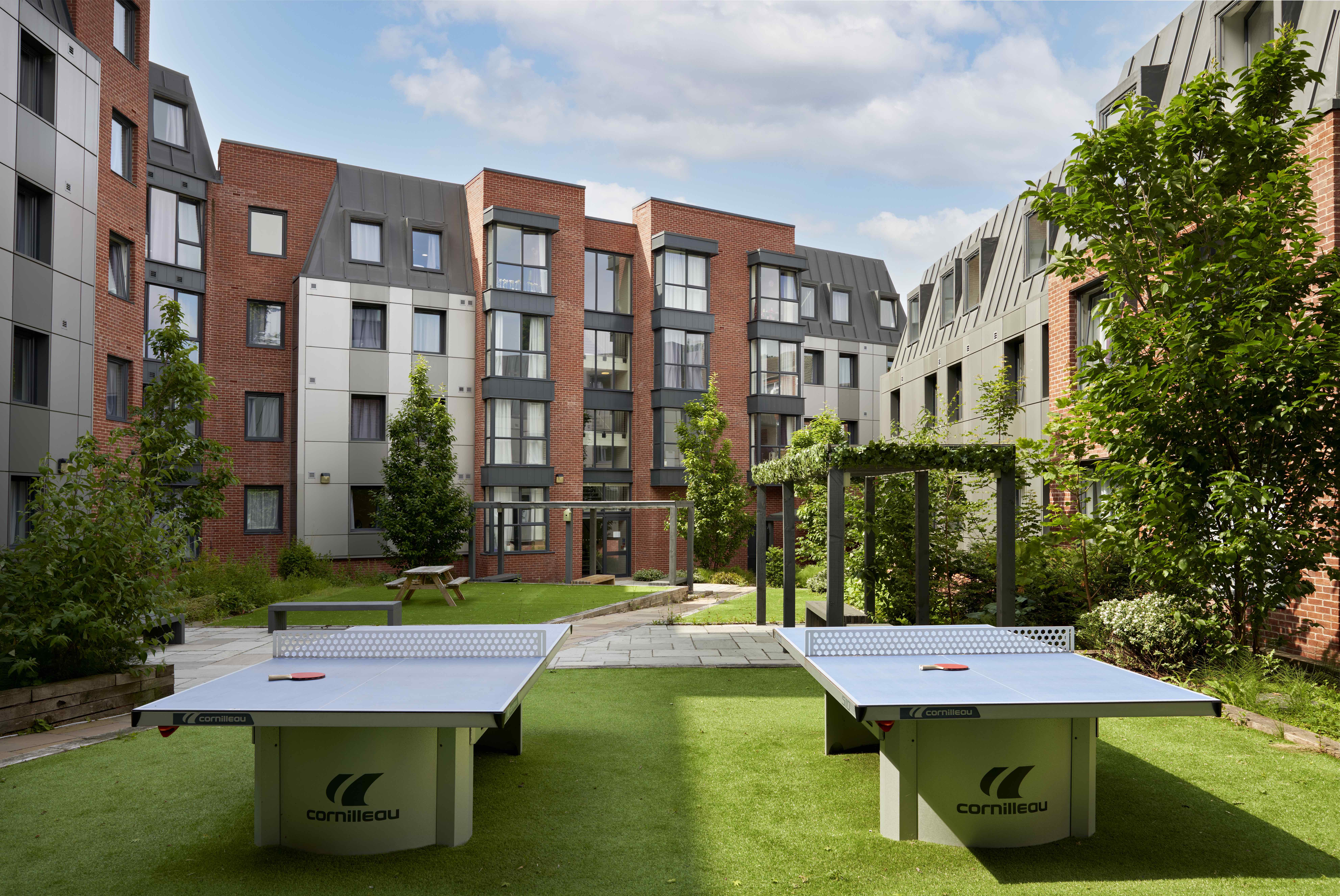 Leeds student accommodation outdoor games area