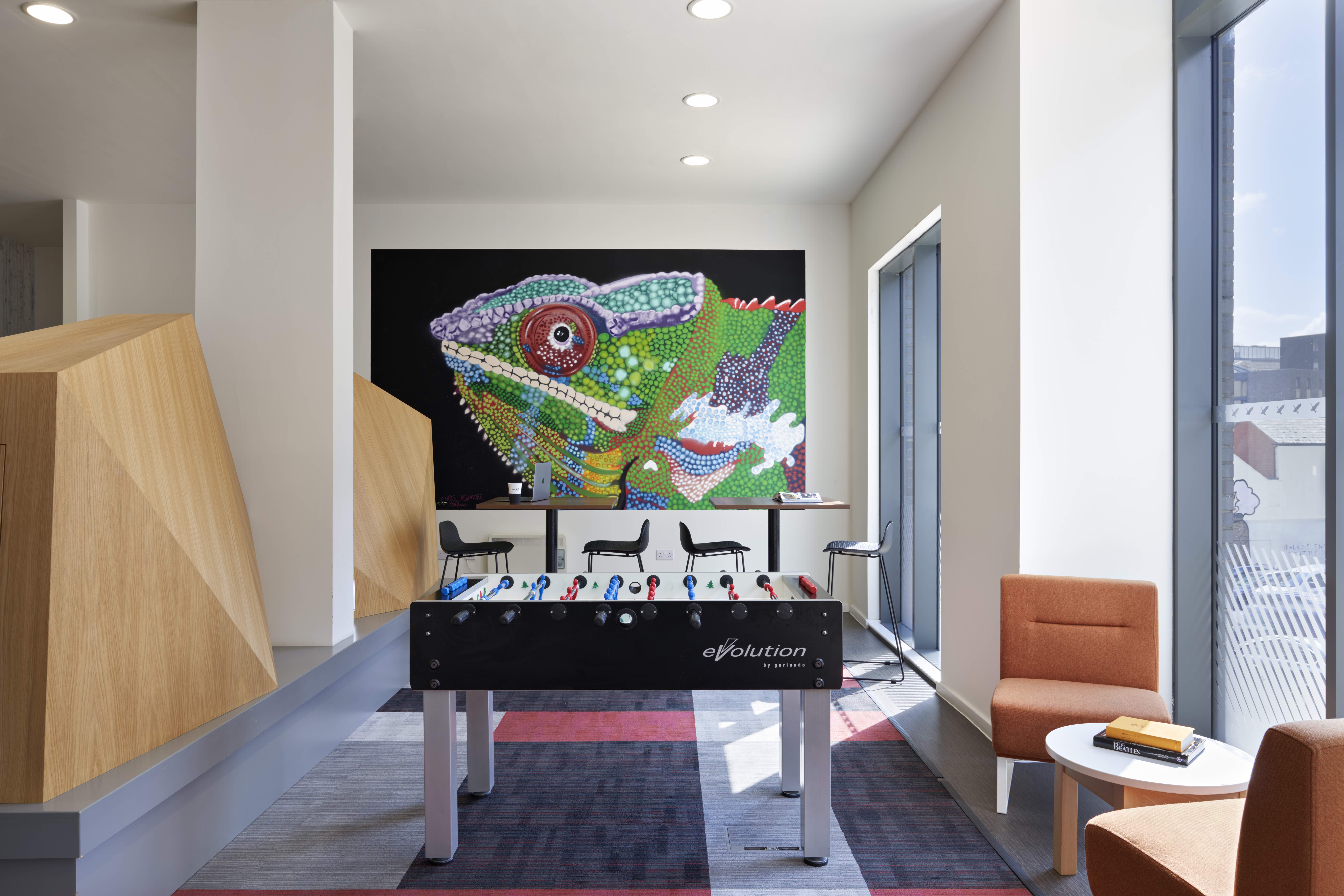 Sheffield student accommodation games area