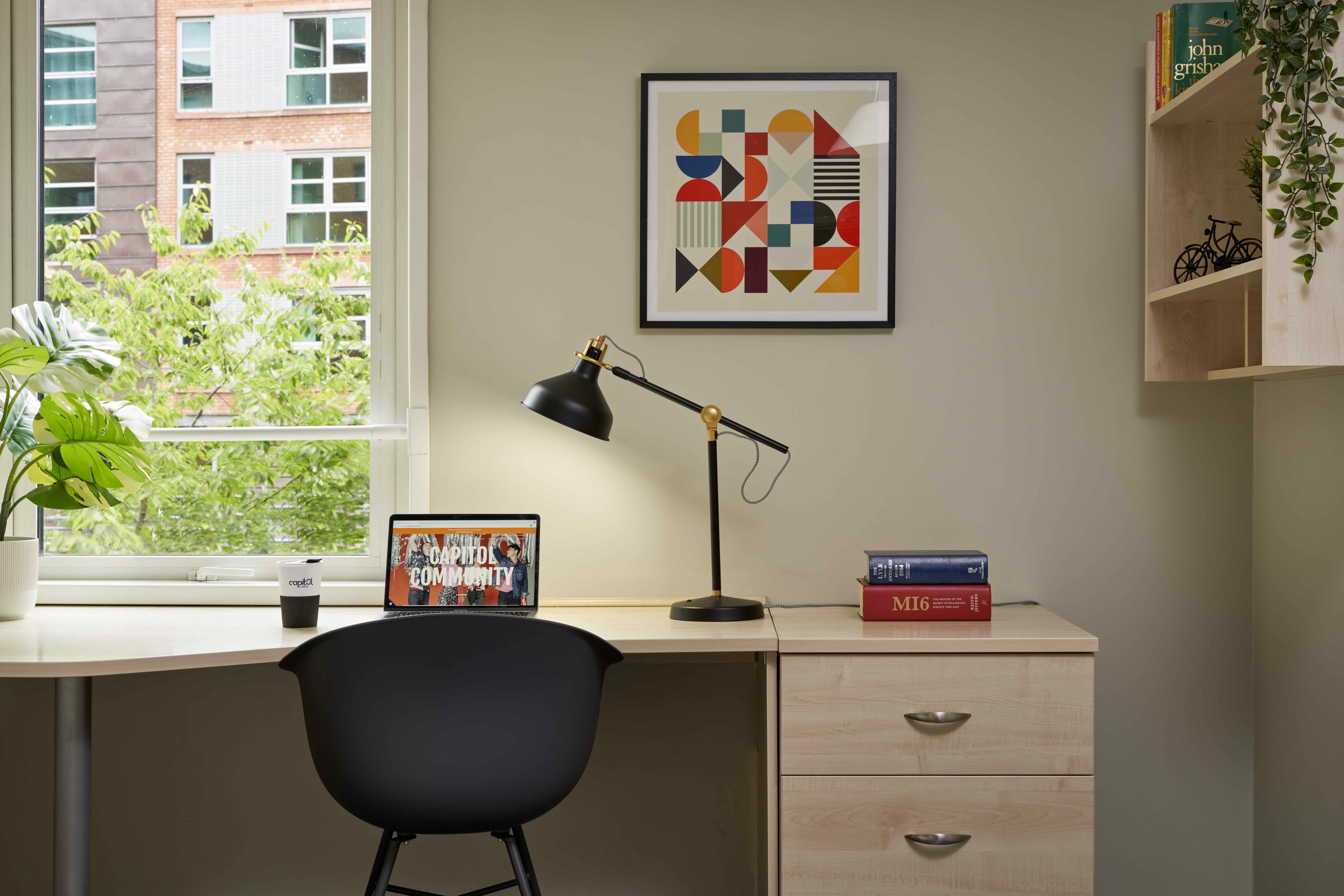 Sheffield student accommodation studio desk