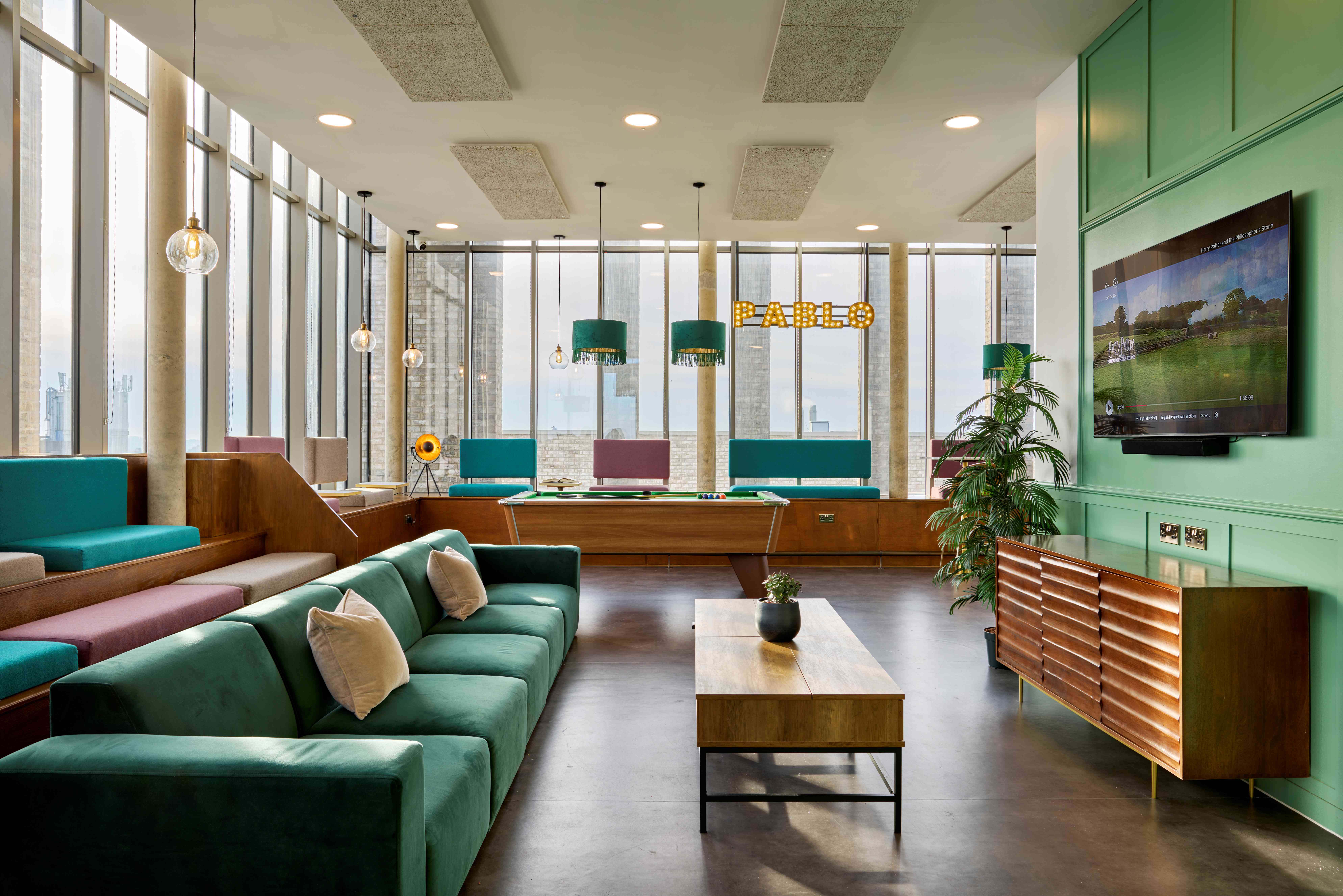 Pablo fanque house student tv area